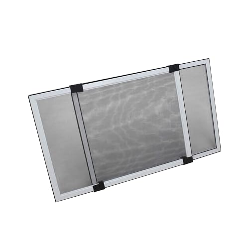 FLYZZZ Expandable Window Screen Large Adjustable Window Screens 19.8''H X 28-52‘’W 5 Pack Replacement Window Screen for Window - color: 5 Packs, size: 19.68 Inches High By 28-52 Inches Wide