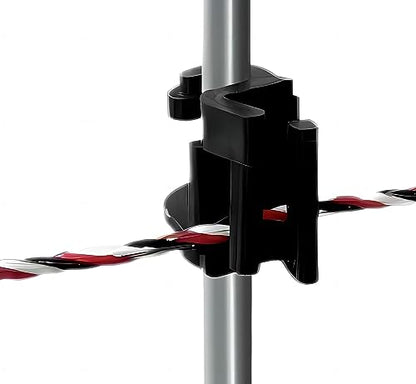 Electric Fence Posts Snap in Holding Post Insulators for Rod Diameter 0.32 inch (8mm), PK30 - style: 30 Clips