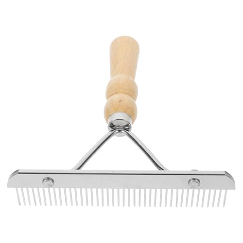 Sewroro Horse Grooming Comb And Pet Hair Brush, Metal Cleaning Tool for Mane, Tail, And Animal Coat Care, Assorted Color, 6. 3 Inch