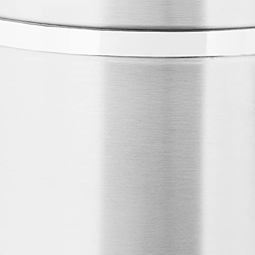 Oggi Jumbo 8" Stainless Steel Flour Clamp Canister - Airtight Food Storage Container Ideal for Kitchen & Pantry Storage of Flour or other Bulk, Dry Foods. (Pack of 3) - size: 8-Inch (Pack of 3), style: Flour Canister