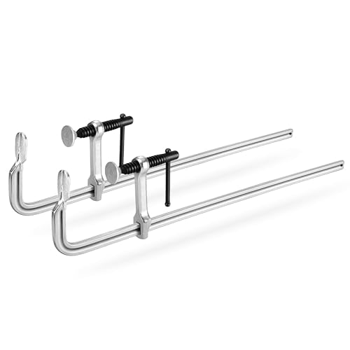 Jorgensen Bar Clamps, 18-Inch Light-Duty Drop Forged Steel Bar Clamps for Woodworking and Welding, 2 Pack - size: 18 Inch