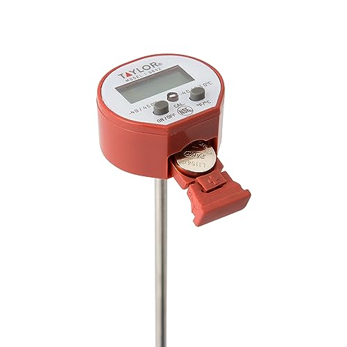 Taylor Waterproof Digital Instant Read Thermometer For Cooking, BBQ, Grilling, Baking, And Meat, Comes With Pocket Sleeve Clip, Red - style: Cooking Digital Quick Read Thermometer