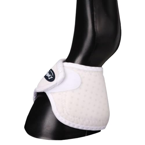 Tough1 No Turn Bell Boots - color: White, size: Medium