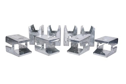 Century Drill & Tool 72998 Saw Horse Brackets, 8 Piece | 400lbs weight capacity, Rust-resistant coating, Galvanized metal brackets, For use with standard 2x4 lumber - size: Set of 8