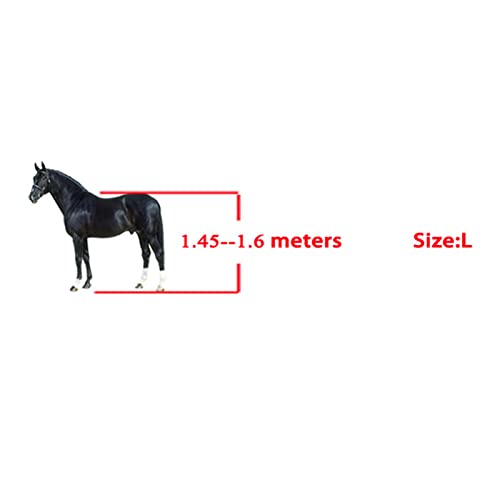 Horse Tendon Boots for Riding and Jumping, PU Shell Protectors with Elastic Neoprene, Nylon Fastener, Red Front and Hind Boots to Prevent Leg Injuries - size: A pair of large front legs