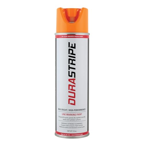 Inverted Utility Marking Spray Paint 18oz (Orange) - color: Orange
