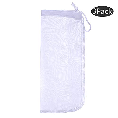 ALEGI 180 Micron Extra Fine Aquarium Filter Media Bag, 10" x 3.9" - size: 10"*3.9" (3 pack)