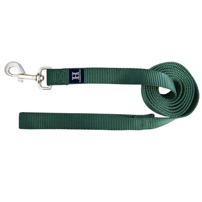 Hamilton 6 ft Nylon Dog Leash, Medium/Large 1" x 6', Dark Green - color: Dark Green, size: 1" x 6'
