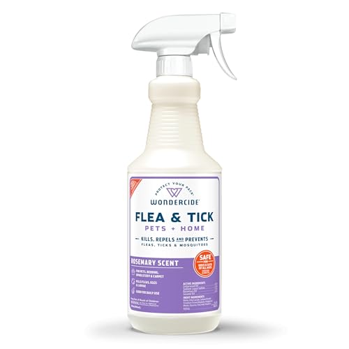 Wondercide - Flea, Tick & Mosquito Spray for Pets & Home - Rosemary 32 oz - color: Rosemary, size: 32 OZ