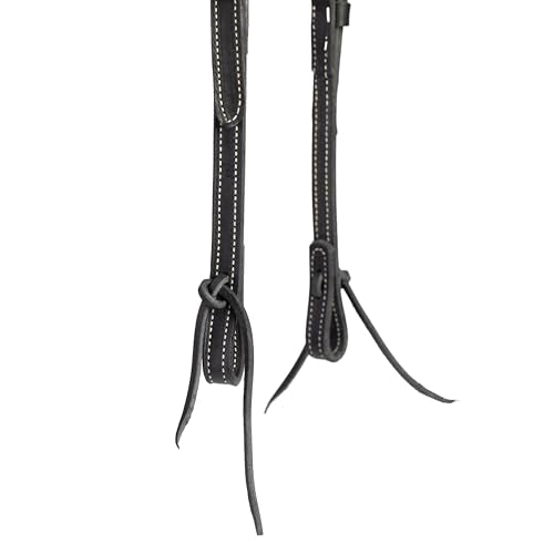 Weaver Leather Black Latigo Leather Headstall - style: Sliding Ear