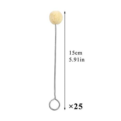 BUTUZE 25 Pcs Wool Daubers, Ball Brush Leather Dye Tool - size: 25 Pcs