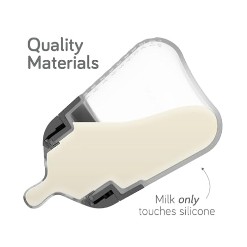 Nanobebe Flexy Silicone Baby Bottle, Anti-Colic, Natural Feel, Non-Collapsing Nipple, Non-Tip Stable Base, Easy to Clean 2-Pack, Sage, 5 oz - color: Sage, style: 5 Ounce 2-Pack