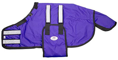 Derby Originals Mini Horse & Foal Winter Turnout Blanket – Reflective, No-Hardware Design, 600D Waterproof Outer, 150g Insulation, 170T Lining, Adjustable Fit, 1-Year Warranty - color: Purple