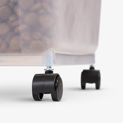 IRIS USA Dog Food Storage Container, Up to 58 lbs, Dark Gray, Made in USA - color: Dark Gray, size: 58 lbs