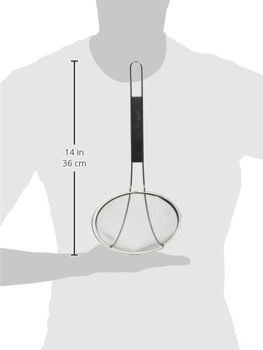 Winco Stainless Steel Strainer, 6-Inch Diameter, Course Mesh,Medium