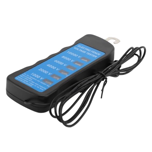 Digital Electric Fence Voltage Tester, Handheld, Fault Finder with LED Indicator for Livestock Equipment