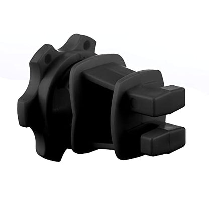25-Pack Screw-Tight Electric Fence Round Post Insulators, Black - color: Black