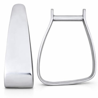 Horse Western 5.5" Wide Angled Slanted Aluminum Saddle Stirrups 5130