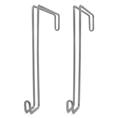 Over The Wall Heavy Duty Concrete Cinder Cement Block Wall Outdoor No Drill Fence Hooks Hangers - Extra Long Large Rafter Ladder Pool Equipment Pole Hangers for Planters Hoses Horse Tack Organization - size: 8" Wide Wall Hooks
