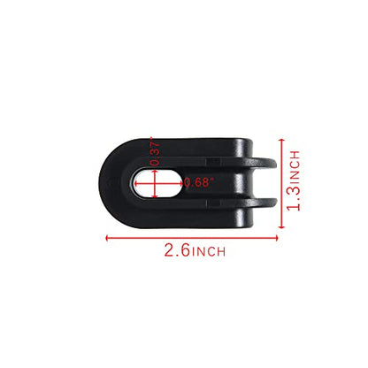Electric Fence Insulator for Corner or End Post, 24 Pack, Black | Electric Fence Wire
