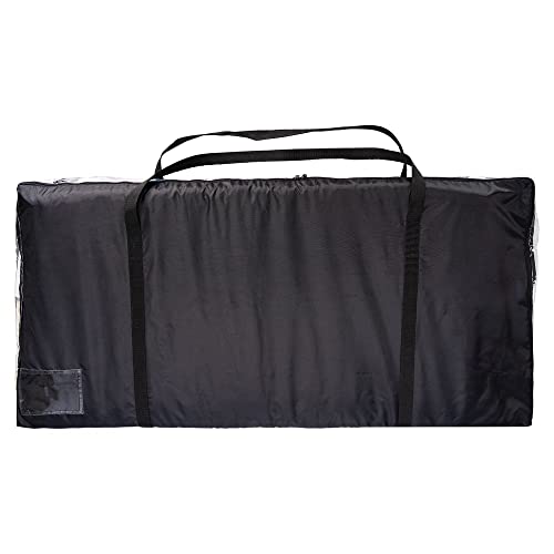 Dura-Tech Clear View Western Saddle Pad Bag Carrier | Color Black | Keeps Horse Gear Organized & Clean | Clear View Panel for Easy Identification | Convenient Name Pocket