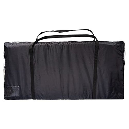 Dura-Tech Clear View Western Saddle Pad Bag Carrier | Color Black | Keeps Horse Gear Organized & Clean | Clear View Panel for Easy Identification | Convenient Name Pocket