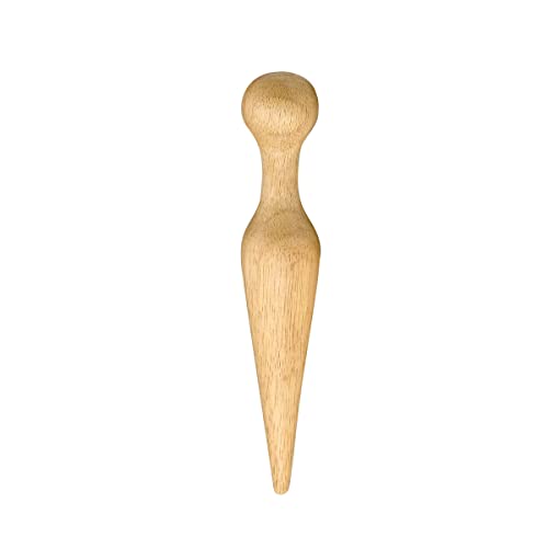 HIC Kitchen Wooden Pestle for Chinois, Hardwood, Cone-Shaped, For Purees, Sauces, Soups, Jams, And More, 8-Inches - style: Wooden Pestle for Chinois