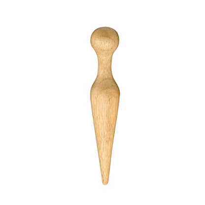 HIC Kitchen Wooden Pestle for Chinois, Hardwood, Cone-Shaped, For Purees, Sauces, Soups, Jams, And More, 8-Inches - style: Wooden Pestle for Chinois