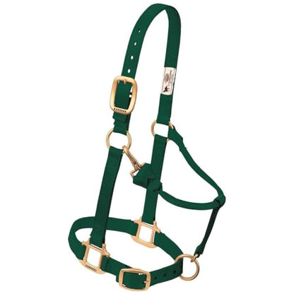 Weaver Leather Original Adjustable Nylon Horse Halter, Yearling, Hunter Green