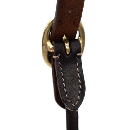Jeffers Soft Pre-Oiled Harness Leather Show Halter for Cattle – Durable Rolled Cheeks, Noseband, 6’ Lead Rope with 24" Brass Chain & Bolt Snap, Safe Handling, Top Accessory - size: Medium
