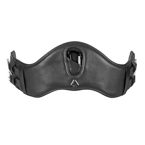 Shires Lusso Dressage Girth - color: Black, size: 24"