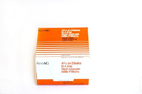 Kenag Milk Filter Disks 4-9/16" (100 disks) (5 pack) - size: 5 pack