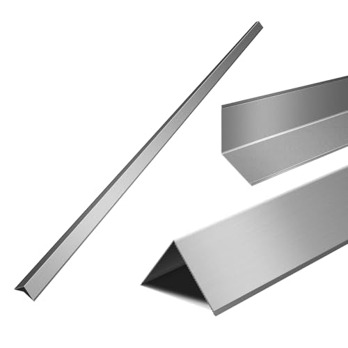 Aluminum Alloy Metal Corner Protector 6PCS Wall Corner Protector 2x2x48 inches Corner Guards Decoration for Walls Silver Color Pack of 6 Corner Guards 19Ga Thickness