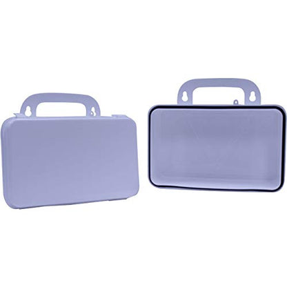 Kemp USA 10 Capacity Unit Plastic First Aid Kit Box with Weather-Resistant Gasket Empty Mountable Medical Storage Case Durable Living Hinge & Secure Clasps (Small) - size: Small