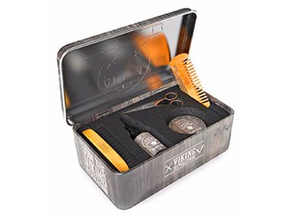 Viking Revolution - Ultimate Beard Kit - Beard Grooming Kit with Beard Brush, Beard Comb, Beard Balm, Beard Oil, Beard & Moustache Scissors - Gifts for Men (Pack of 2) - size: 5 Piece Set (Pack of 2)