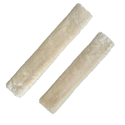 Soft Fleece Halter Covers for Horses BN Series (2-Piece, Cream) - color: Cream