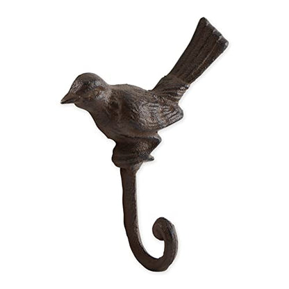 DII Cast Iron Decorative Wall Hook Set, Robin, 3 Count - size: Robin
