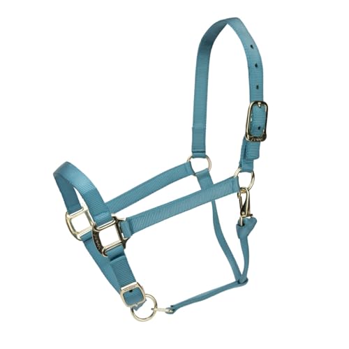 Shires ARMA Adjustable Nylon Halter - color: Teal, size: Cob