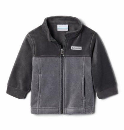 Columbia Youth Steens Mountain II Fleece Jacket - color: City Grey/Shark, size: 3-6 Months