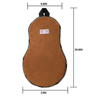 Harrison Howard Trail Seat Saver Western Tack Saddle Ride-on Pad with Cushion Bottom Helps Distribute Back Pressure - color: Brown