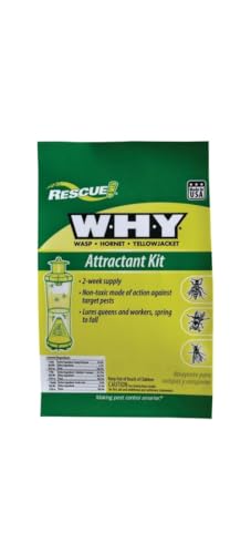 RESCUE! Non-Toxic Wasp, Hornet, Yellowjacket Trap (WHY Trap) Attractant Refill - 2 Week Refill - 3 Pack