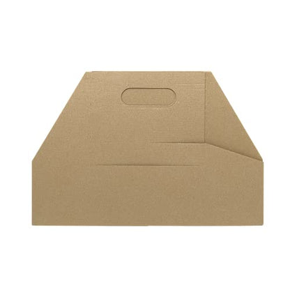 Karat Paperboard Drink Carrier with Handle [200ct] - Sturdy Kraft Coffee Cup Carrier for Hot/Cold Beverages, Fits 12-32 oz Cups - Eco-Friendly, Disposable To-Go Drink Holder (4-Cup) - size: 4-Cup