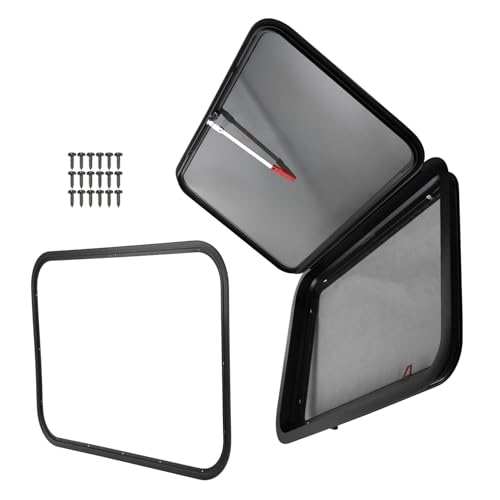 labwork 30W x 20H RV Exit Window with Removable Screen and Mounting Frame