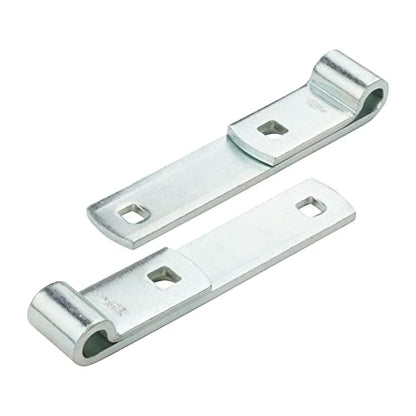 National Hardware Screw Hooks and Strap Hinges, 6", 2-Pack, Zinc Plated | 150 lb Safe Working Load; Screw Hooks Set Alignment on Gates, Sheds and Barn Doorways, WeatherGuard Coated - size: 6 Inch
