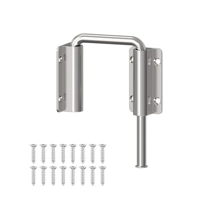 Sliding Door Loop Lock Latch, 2-3/8 Inch Door Latch Silver 1PC - color: Silver-1 Pc