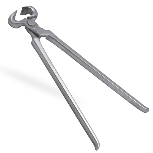 Steel Hoof Nippers 12" – Chrome Vanadium High Carbon Steel Farrier Tool for Hoof Trimming & Shaping – Professional Equine Hoof Care Tool for Horses, Foals, Ponies, Donkeys, Cattle & Livestock