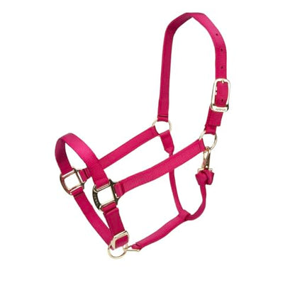 Shires ARMA Adjustable Nylon Halter - color: Raspberry, size: Full