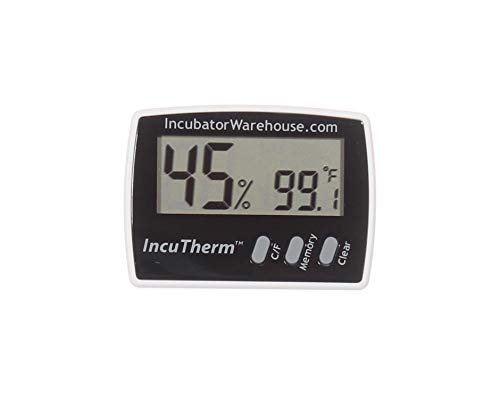 IncuTherm Digital Display Thermometer and Hygrometer for Egg Incubator