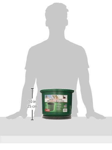 Farm Innovators HB-60 9 Quart 2 Gallon 60 Watt Plastic Heated Bucket with Built in Thermostat, Green - color: Single, size: 2 Gallon