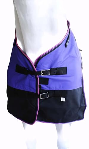Challenger 1200D Turnout Waterproof Rain Horse Sheet Light Winter Blanket 393B - color: Berry Ombre, size: 84 inches